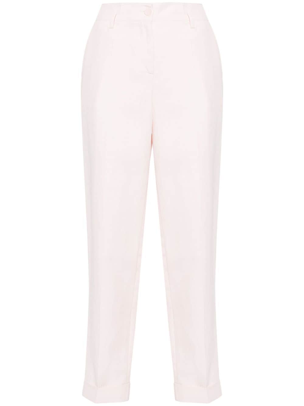 P.A.R.O.S.H. pressed-crease tapered trousers - Pink von P.A.R.O.S.H.