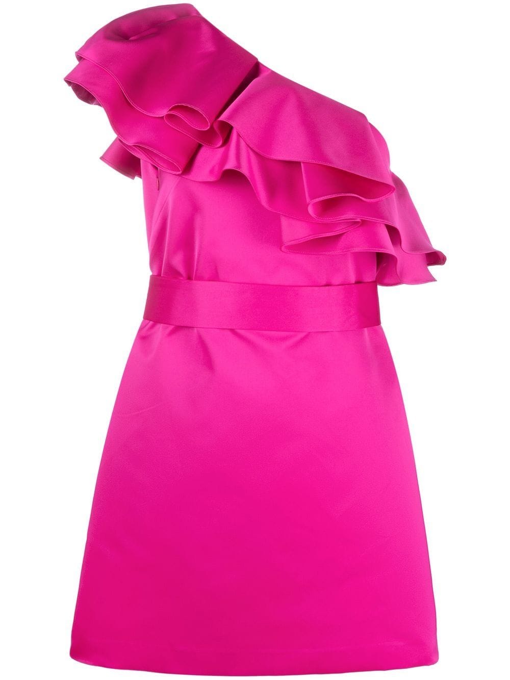 P.A.R.O.S.H. ruffle asymmetrical strap dress - Pink von P.A.R.O.S.H.