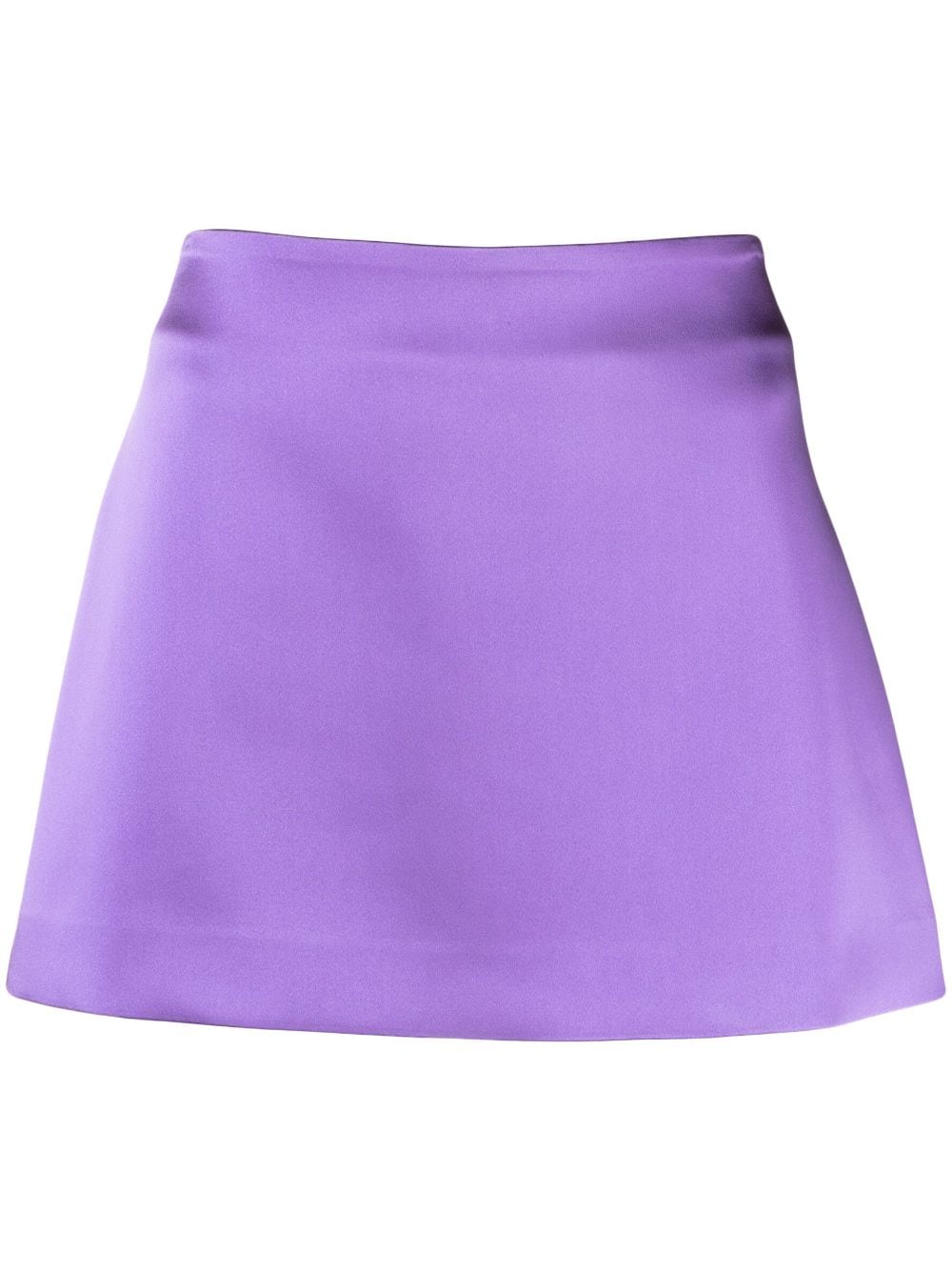 P.A.R.O.S.H. satin-finish A-line miniskirt - Purple von P.A.R.O.S.H.