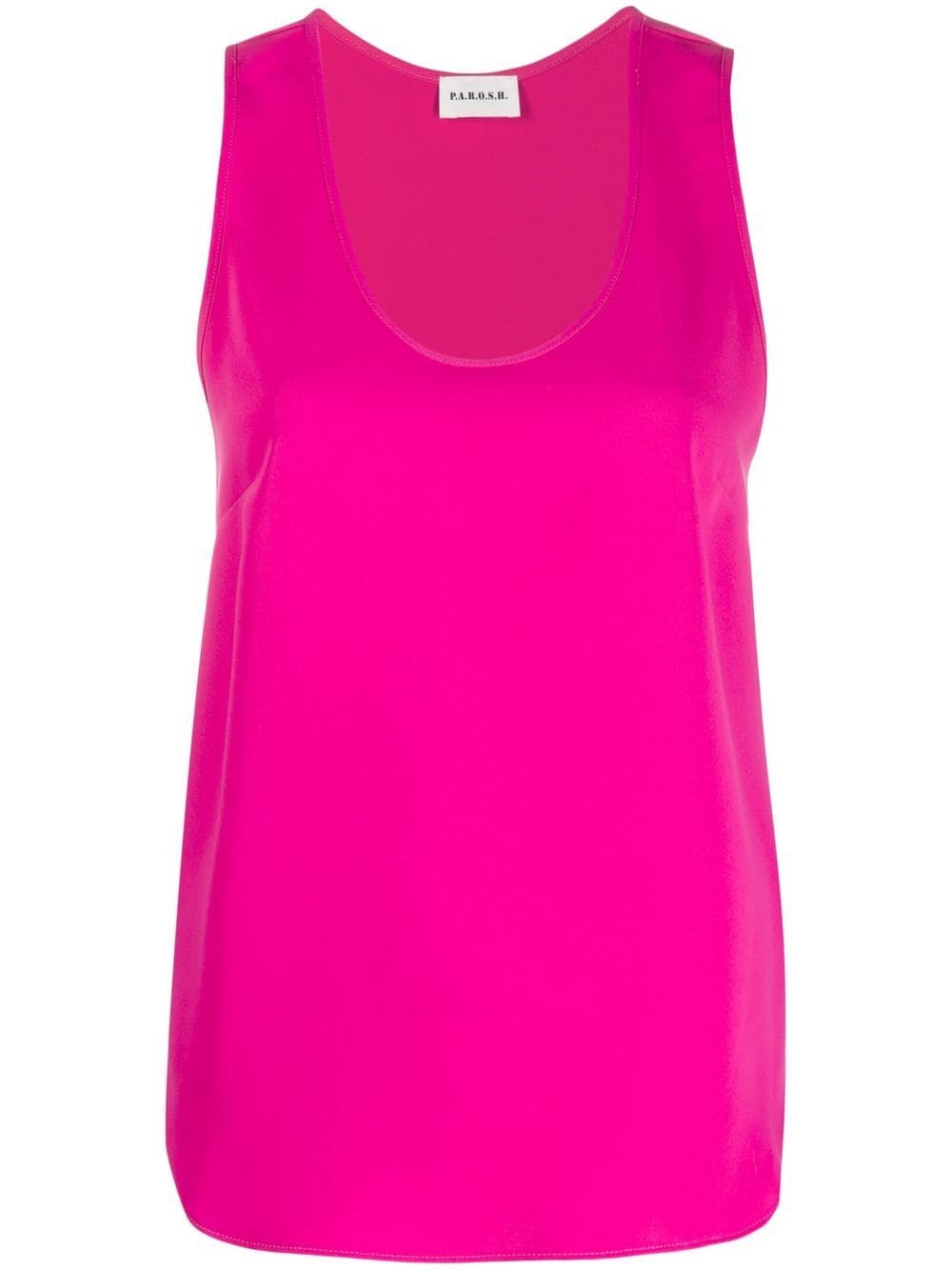 P.A.R.O.S.H. scoop neck sleeveless top - Pink von P.A.R.O.S.H.