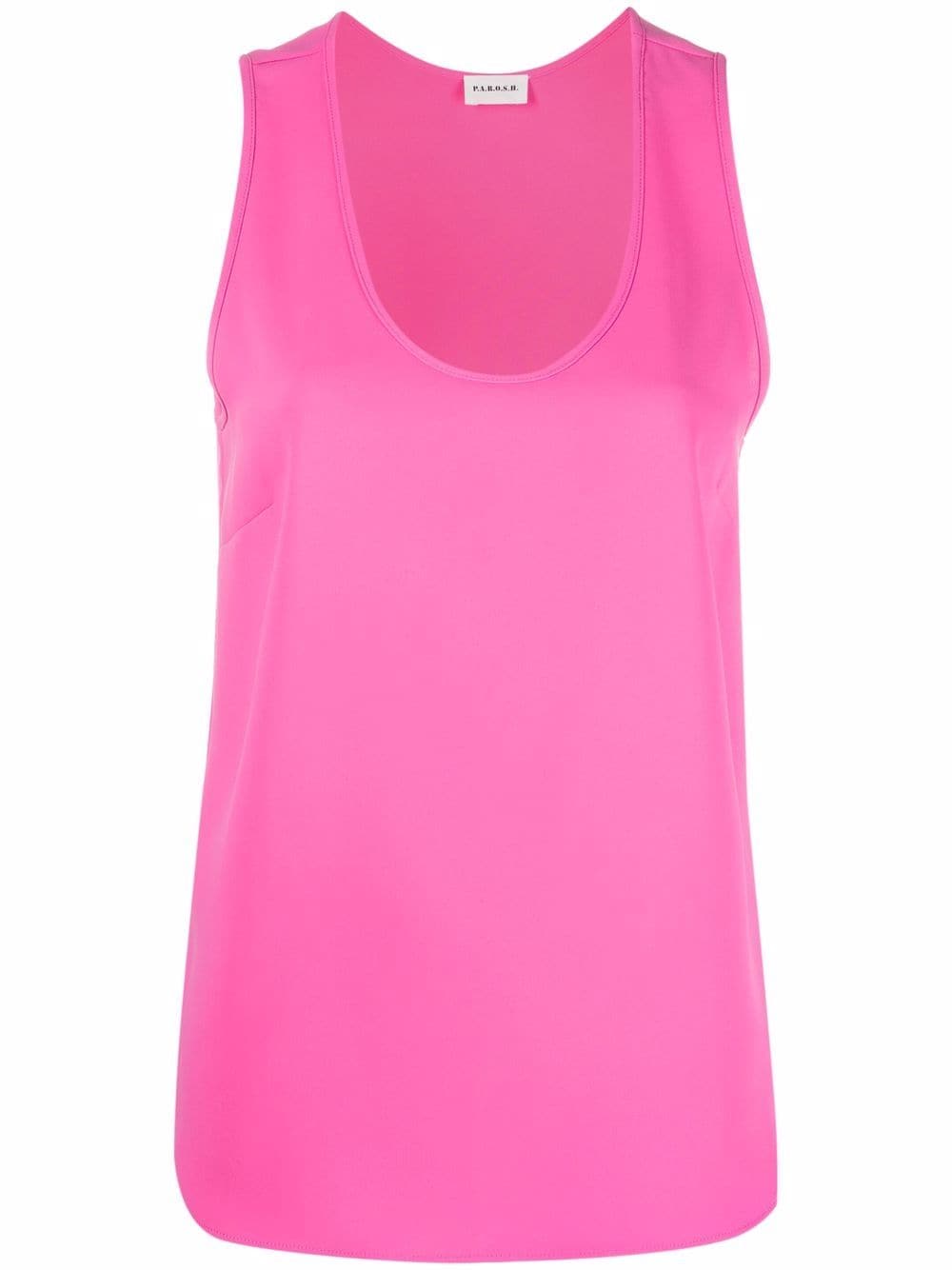 P.A.R.O.S.H. scoop neck vest - Pink von P.A.R.O.S.H.