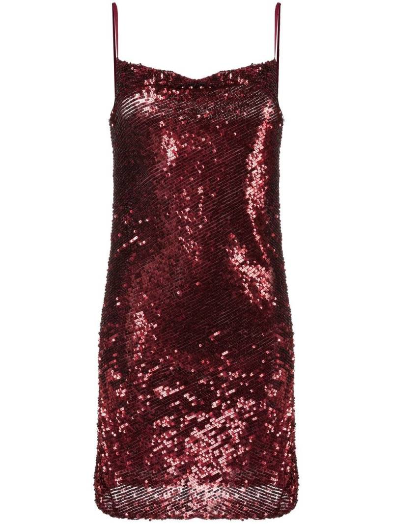 P.A.R.O.S.H. sequin-embellished mini dress - Red von P.A.R.O.S.H.