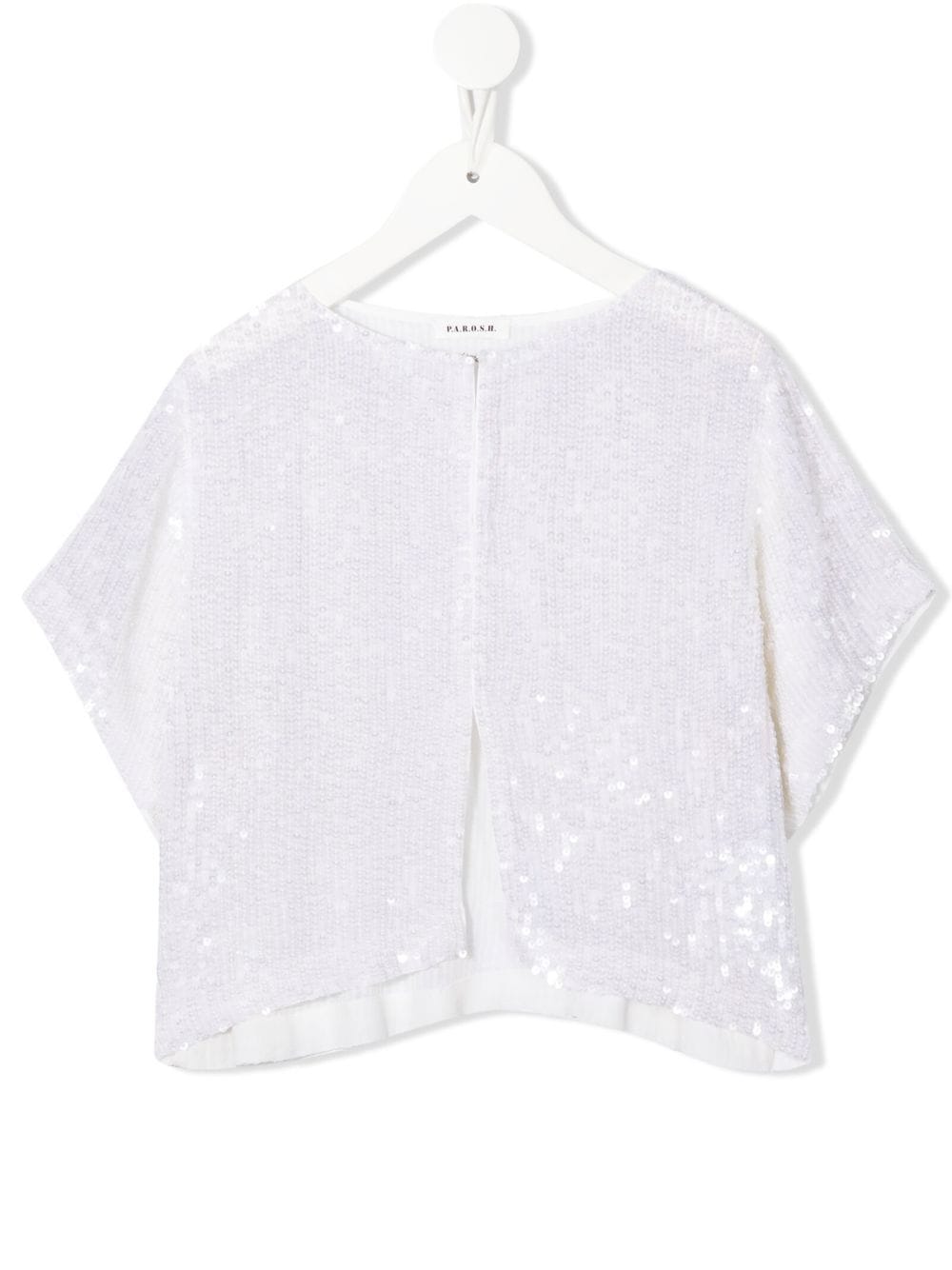 P.A.R.O.S.H. sequin-embellished wide-sleeve jacket - White von P.A.R.O.S.H.