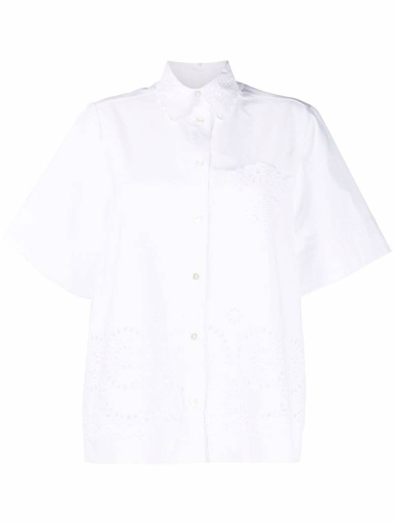 P.A.R.O.S.H. short-sleeved button-up shirt - White von P.A.R.O.S.H.