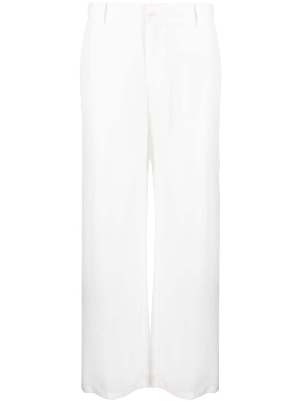 P.A.R.O.S.H. straight-leg silk trousers - White von P.A.R.O.S.H.