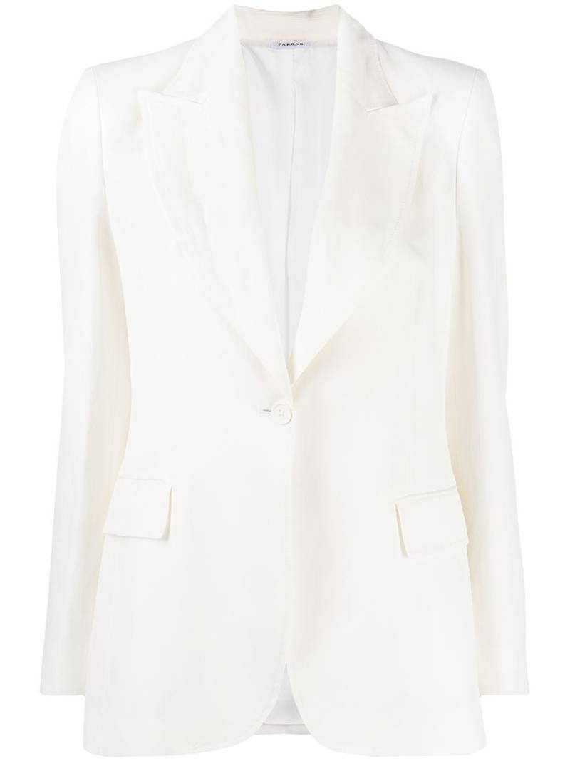 P.A.R.O.S.H. single-breasted tailored blazer - White von P.A.R.O.S.H.