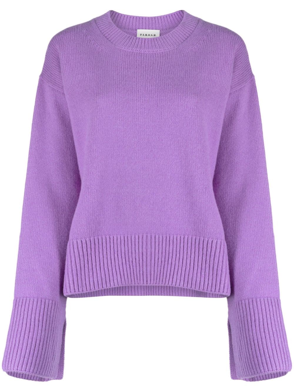 P.A.R.O.S.H. slit-sleeve wool jumper - Purple von P.A.R.O.S.H.