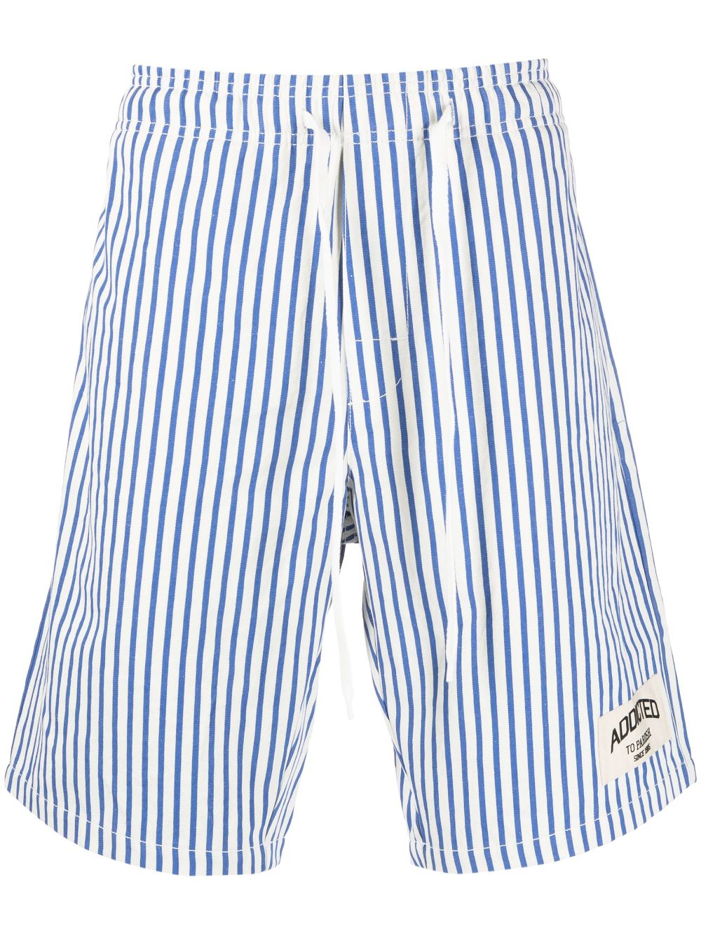 P.A.R.O.S.H. stripe-print knee-length shorts - White von P.A.R.O.S.H.