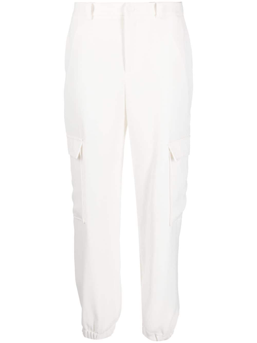 P.A.R.O.S.H. tapered cargo trousers - White von P.A.R.O.S.H.
