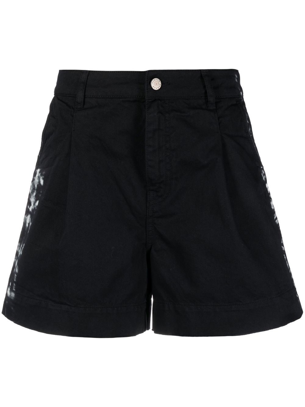 P.A.R.O.S.H. tie-dye print denim shorts - Black von P.A.R.O.S.H.