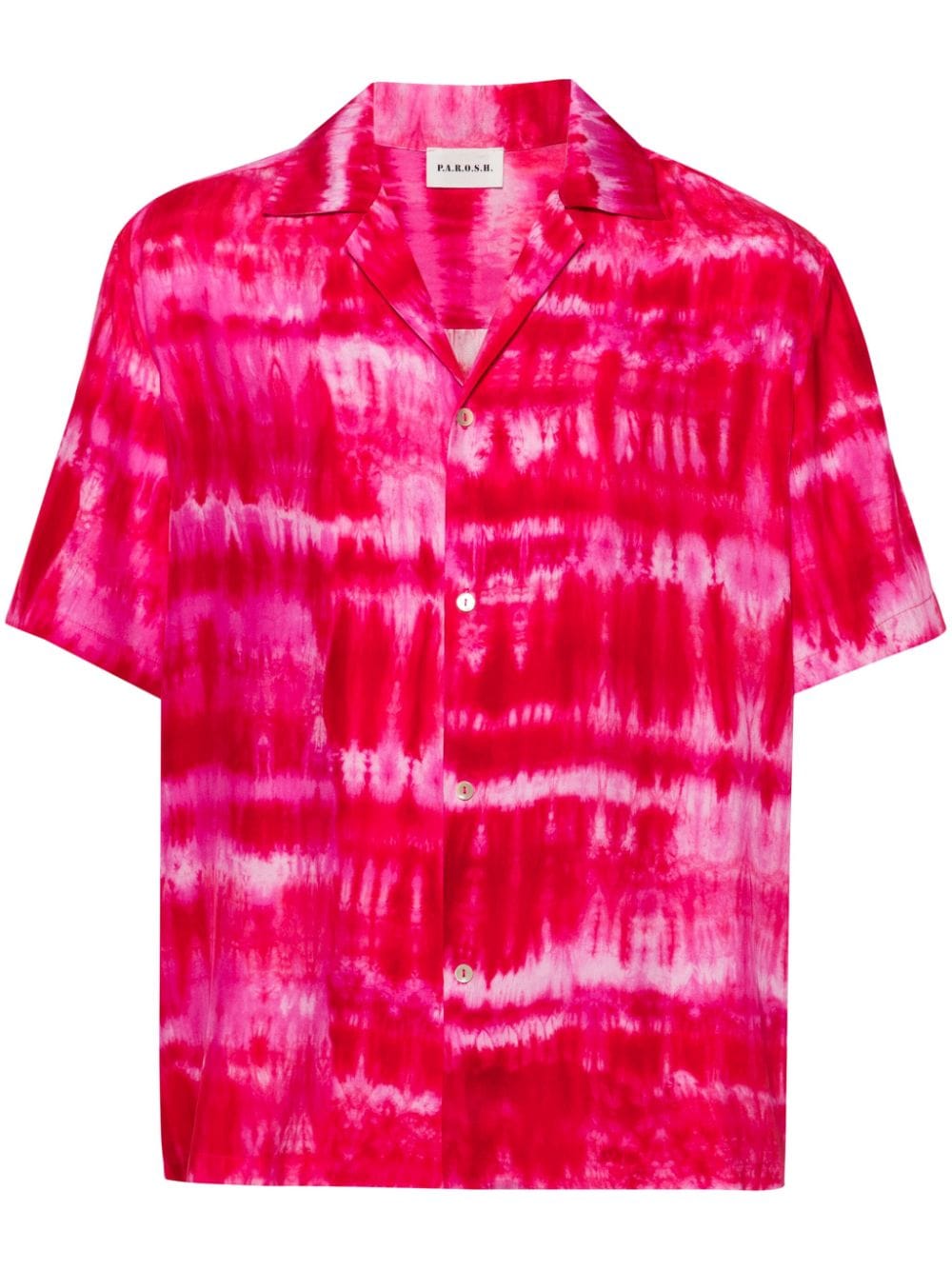 P.A.R.O.S.H. tie-dye silk shirt - Pink von P.A.R.O.S.H.