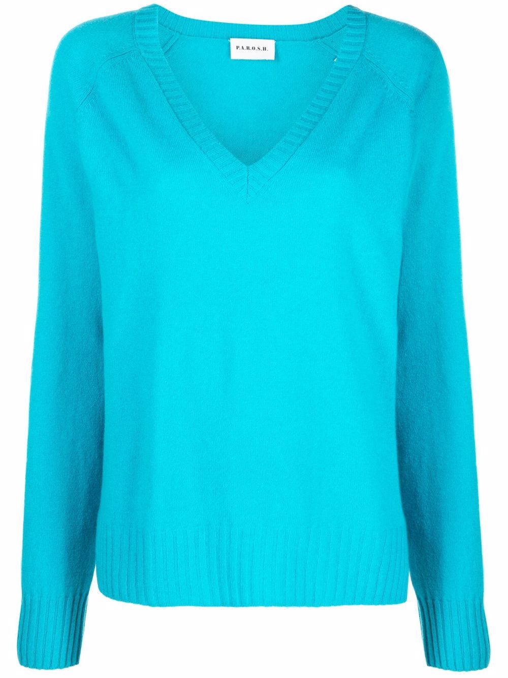 P.A.R.O.S.H. v-neck cashmere jumper - Blue von P.A.R.O.S.H.