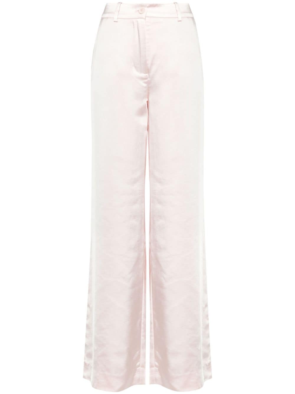 P.A.R.O.S.H. wide-leg satin trousers - Pink von P.A.R.O.S.H.