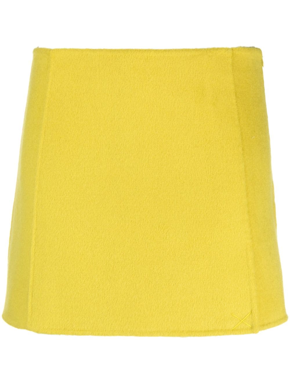 P.A.R.O.S.H. wool mini skirt - Yellow von P.A.R.O.S.H.