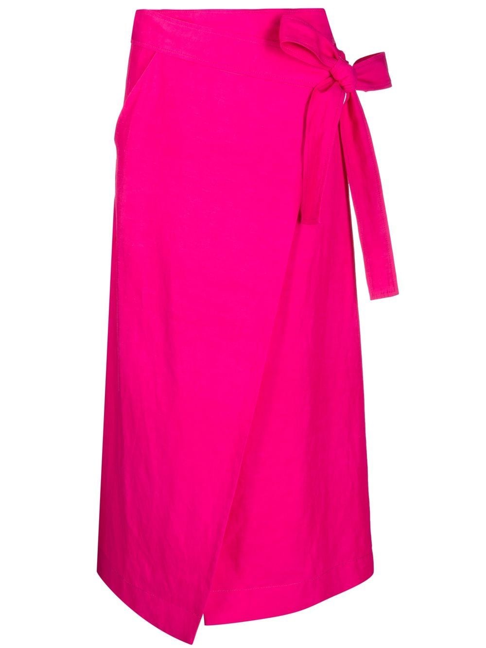 P.A.R.O.S.H. wrap midi skirt - Pink von P.A.R.O.S.H.