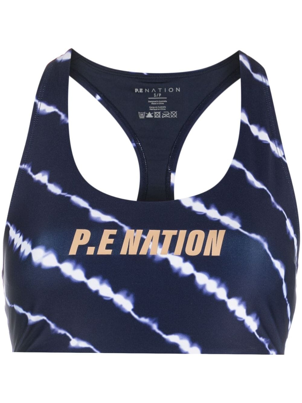 P.E Nation Ascend tie-dye yoga sports bra - Blue von P.E Nation