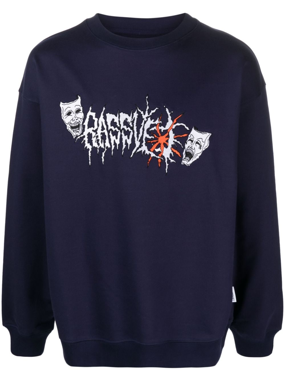 RASSVET graphic-print cotton sweatshirt - Blue von RASSVET