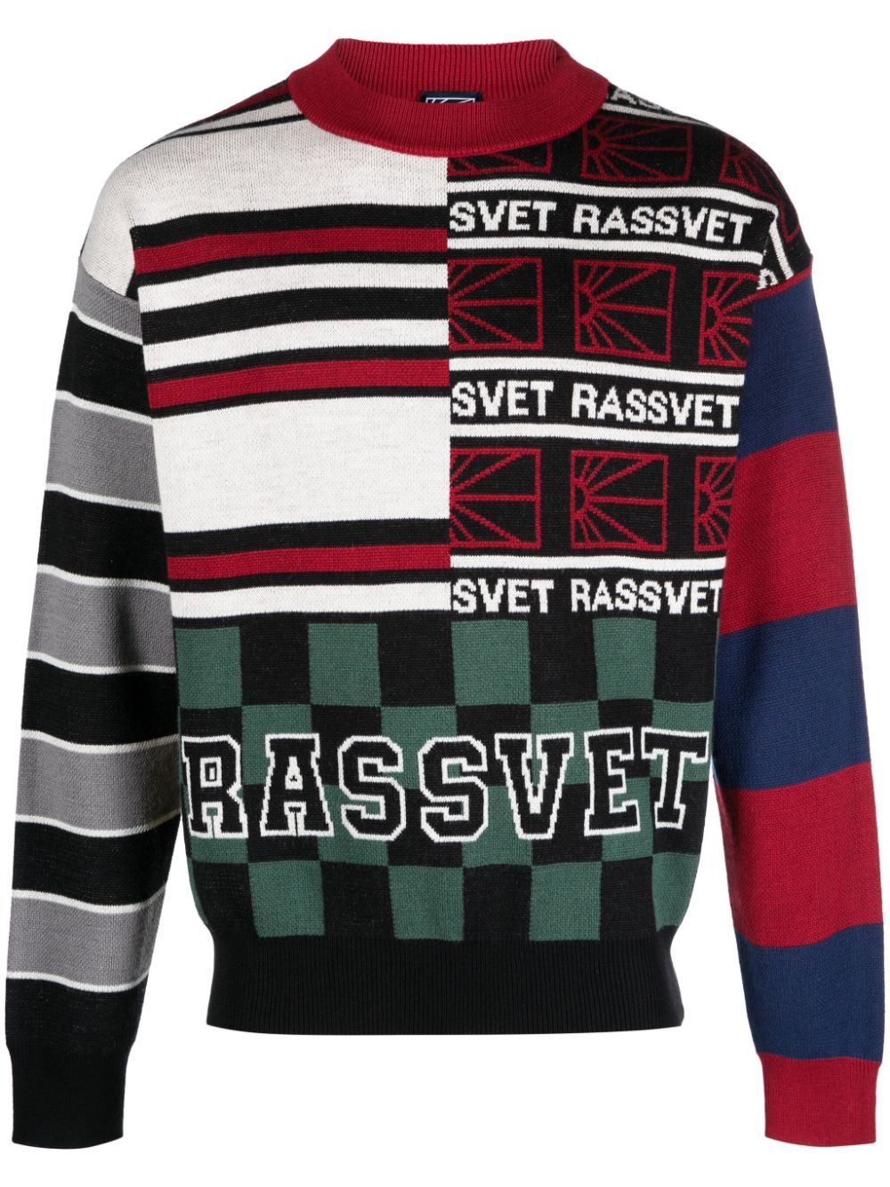 RASSVET intarsia-knit wool-blend jumper - Black von RASSVET