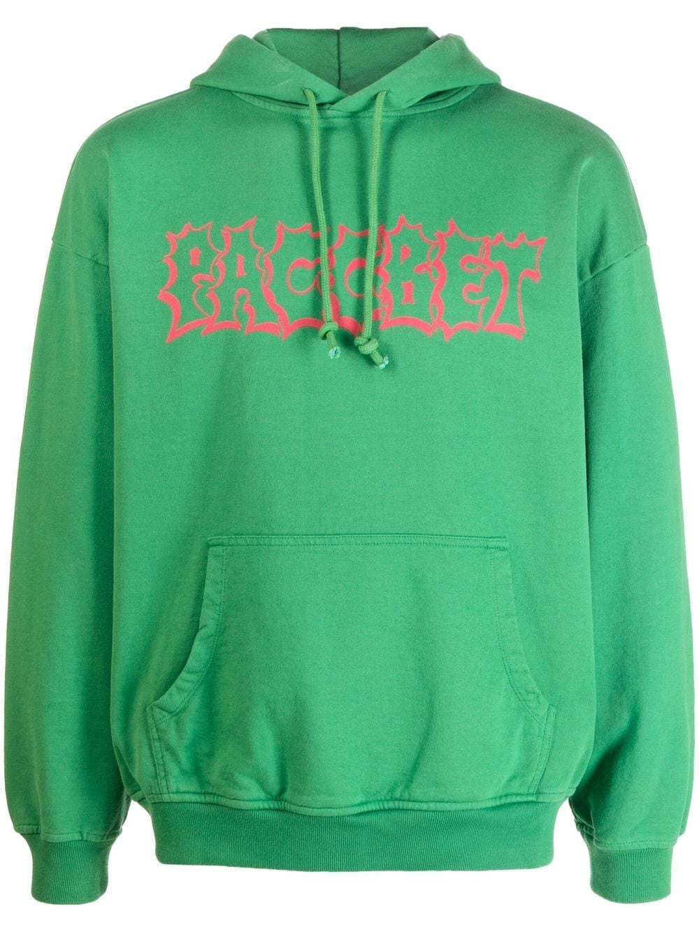 RASSVET logo-print drawstring hoodie - Green von RASSVET