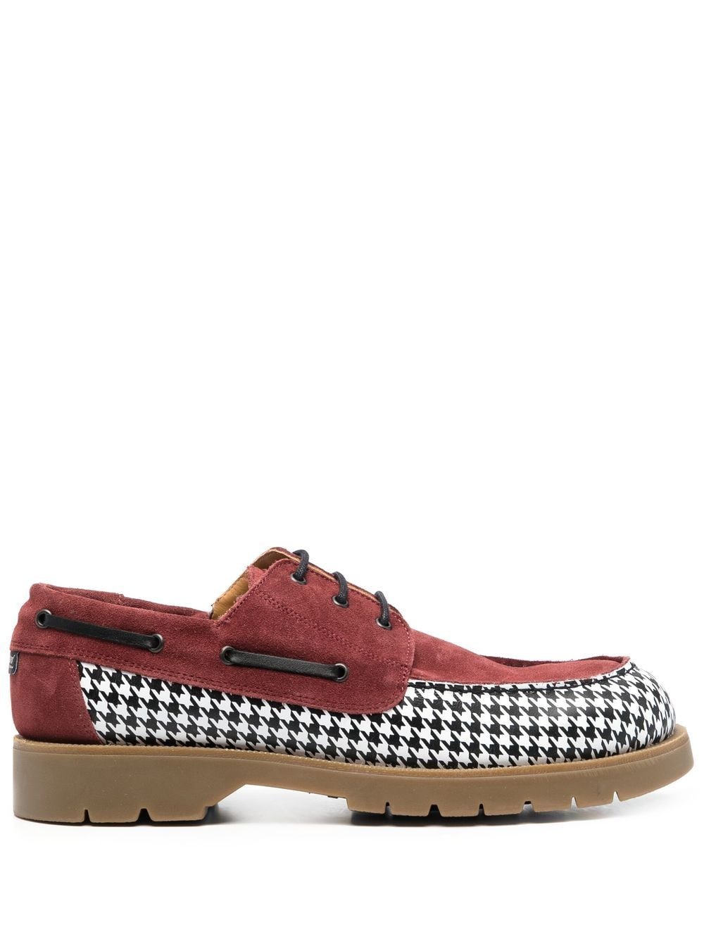 RASSVET two-tone boat shoes - Red von RASSVET