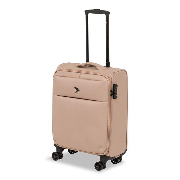 Weichschalenkoffer, Spinner Unisex Beige 55 CM von PACK EASY