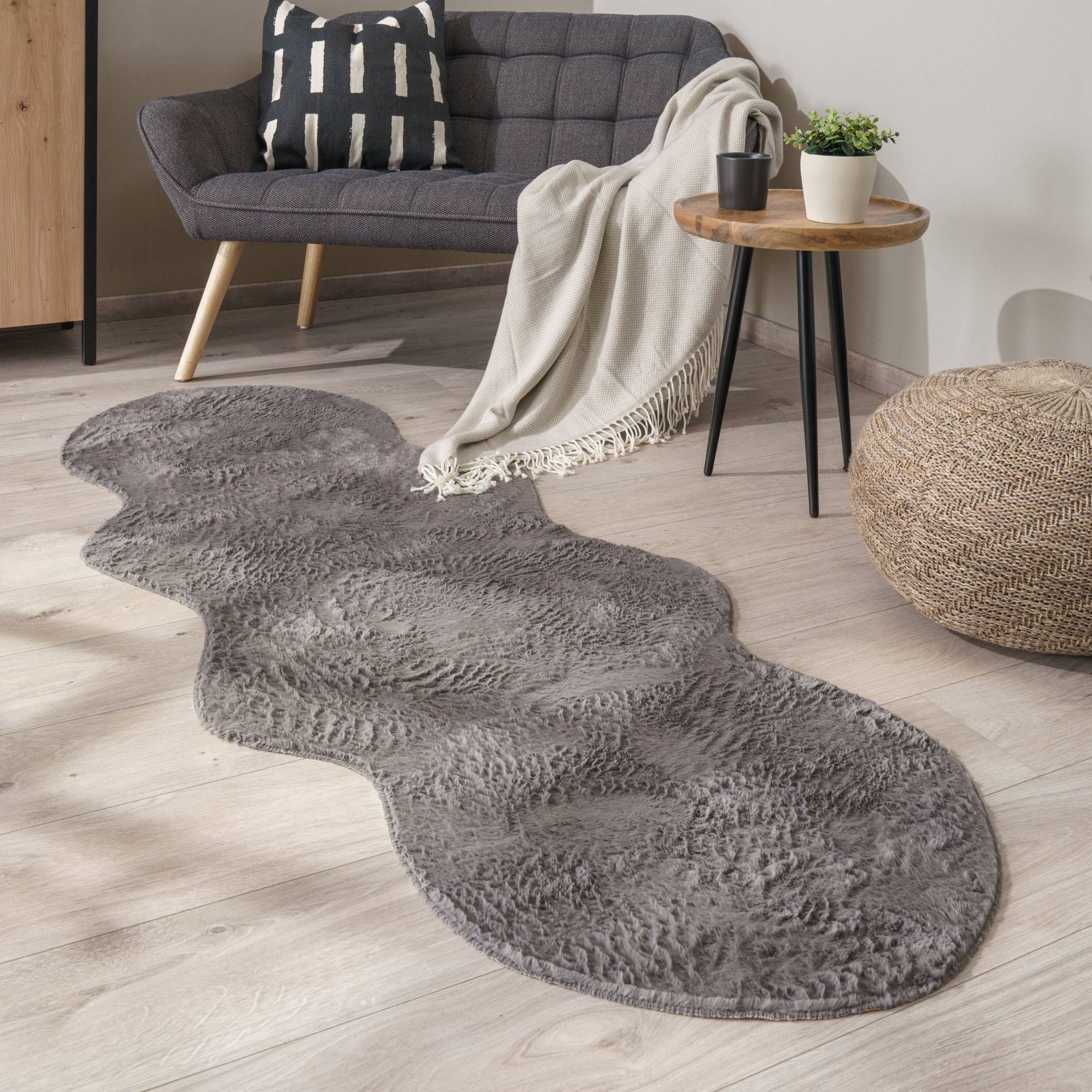 Paco Home Fellteppich »Pelt 640«, fellförmig von PACO HOME