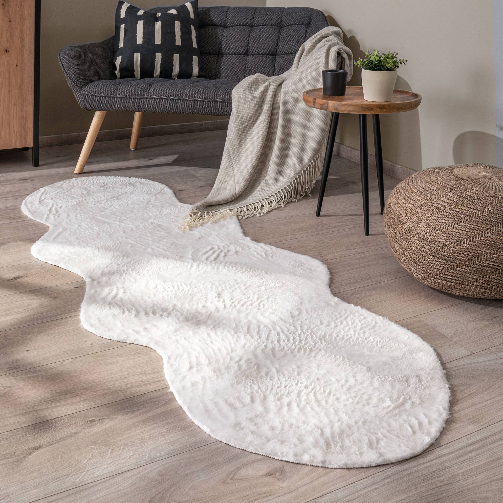 Paco Home Fellteppich »Pelt 640«, fellförmig von PACO HOME