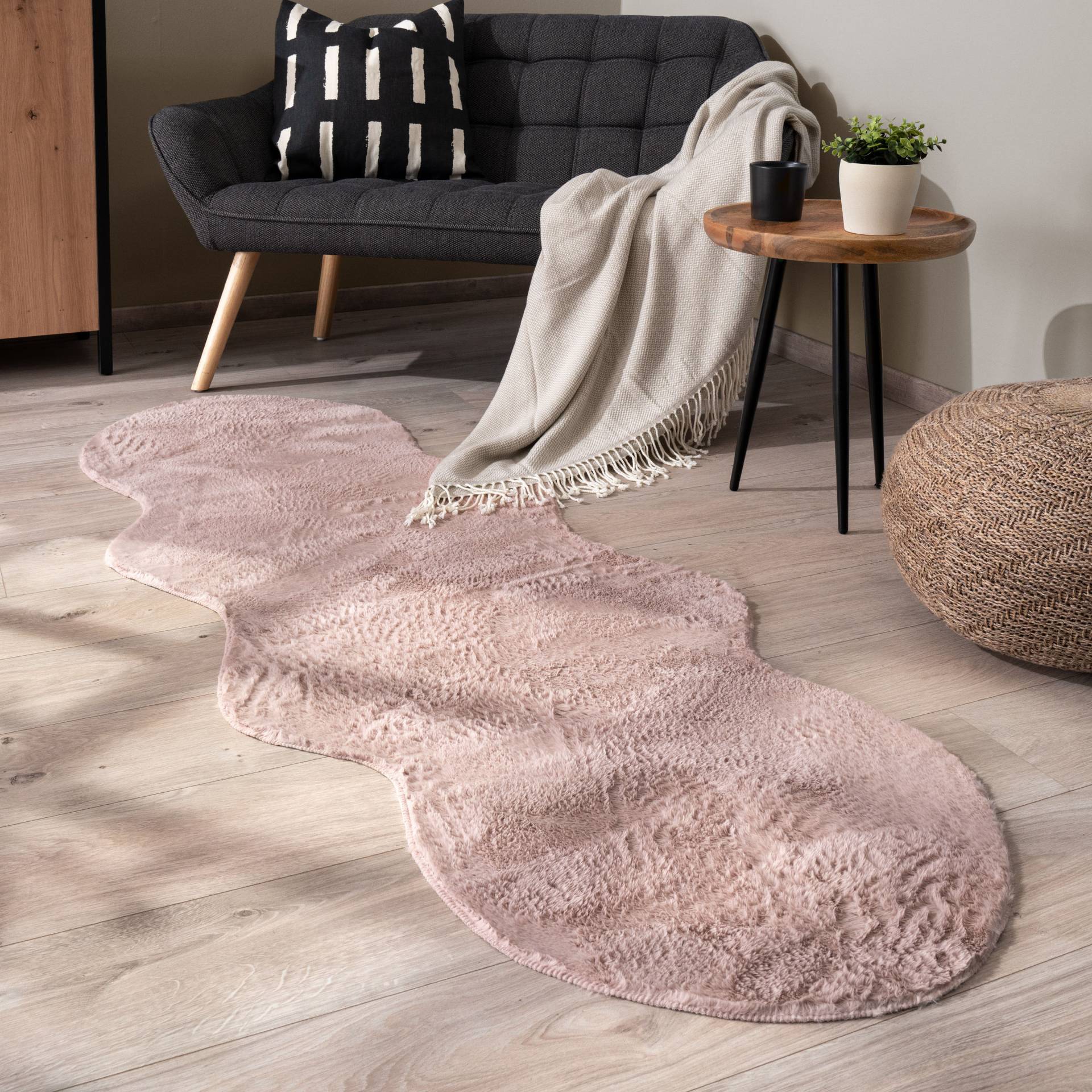 Paco Home Fellteppich »Pelt 640«, fellförmig von PACO HOME