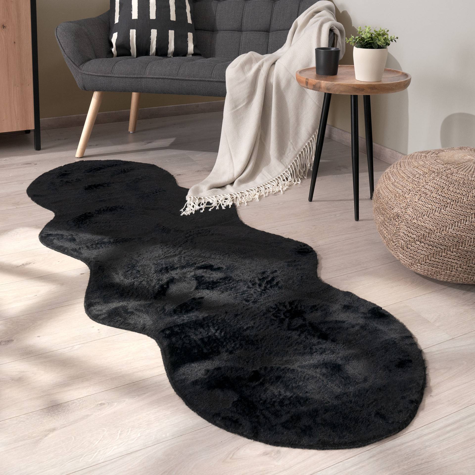 Paco Home Fellteppich »Pelt 640«, fellförmig von PACO HOME