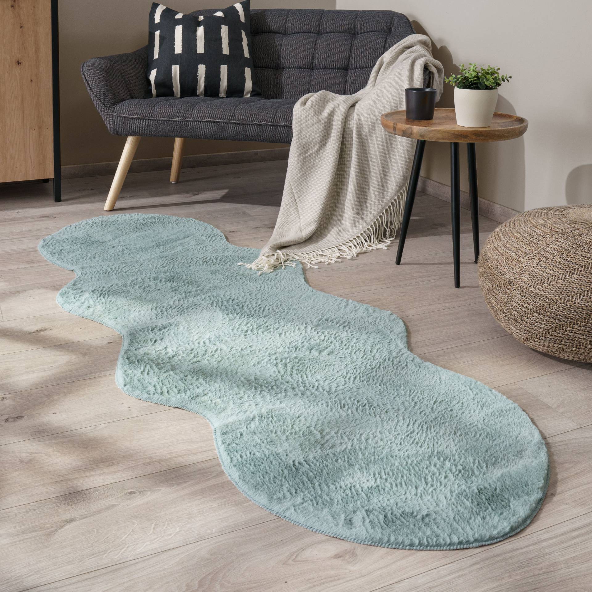 Paco Home Fellteppich »Pelt 640«, fellförmig von PACO HOME