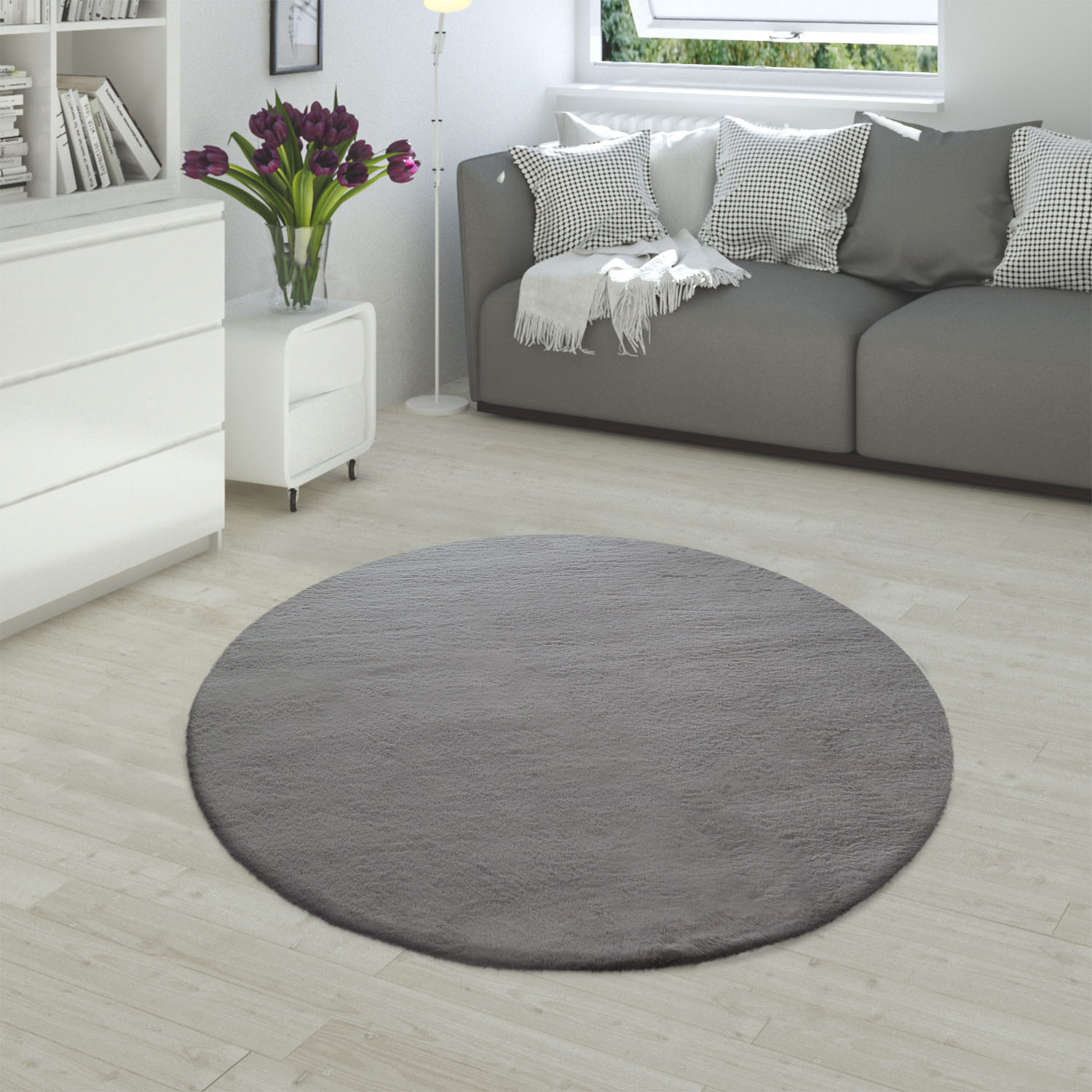 Paco Home Fellteppich »Rabbit 780«, rund von PACO HOME