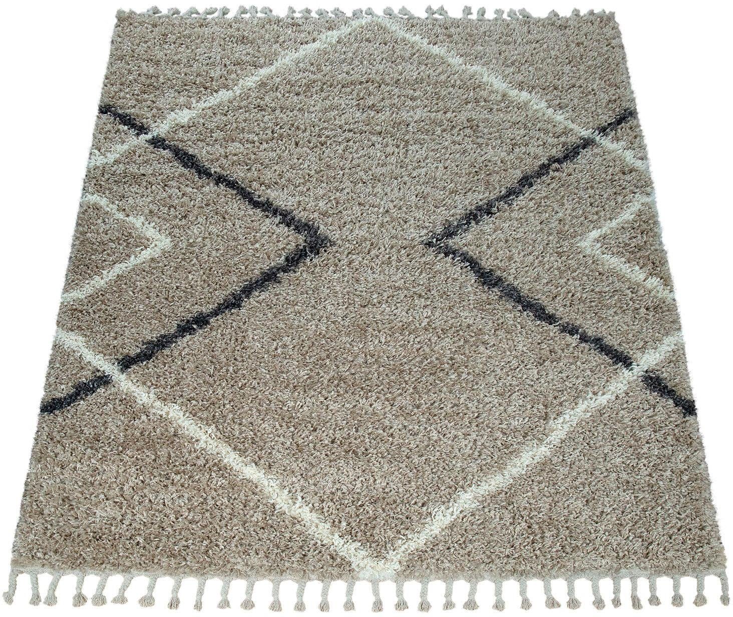 Paco Home Hochflor-Teppich »Helsinki 530«, rechteckig von PACO HOME