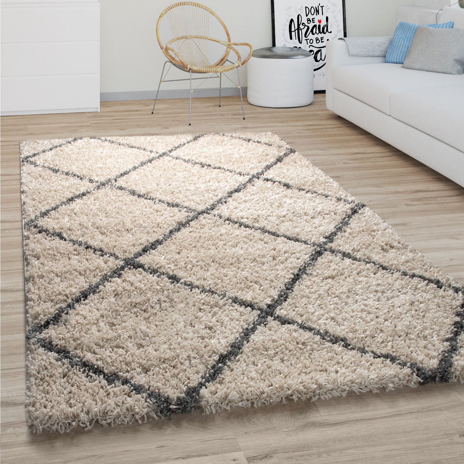 Paco Home Hochflor-Teppich »Kalmar 441«, rechteckig von PACO HOME