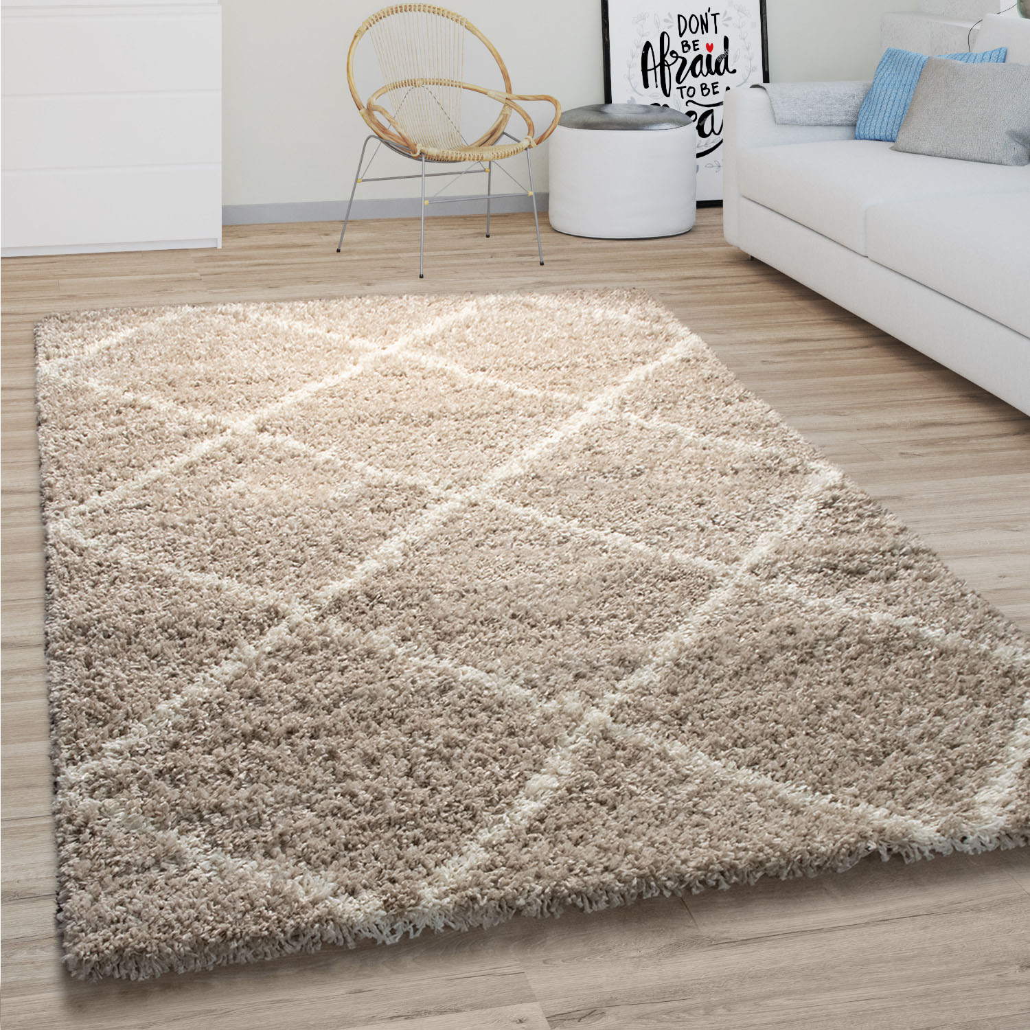 Paco Home Hochflor-Teppich »Kalmar 441«, rechteckig von PACO HOME