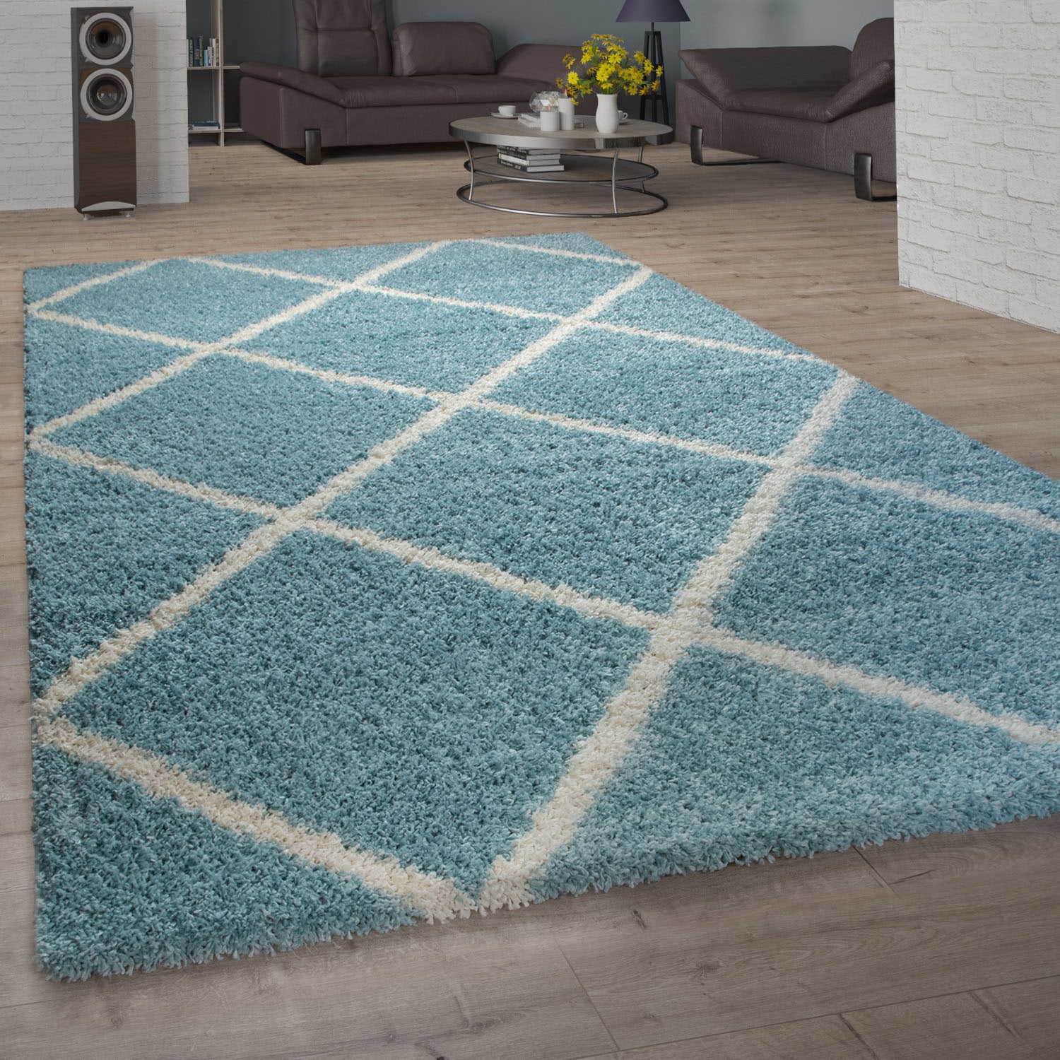 Paco Home Hochflor-Teppich »Kalmar 441«, rechteckig von PACO HOME