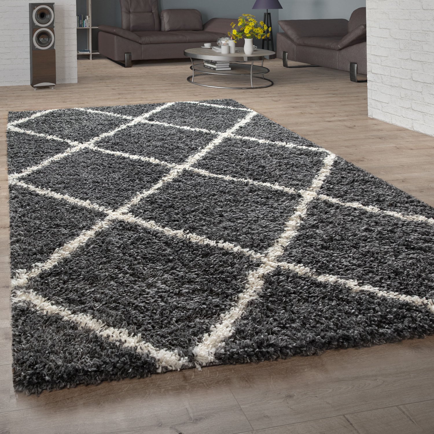 Paco Home Hochflor-Teppich »Kalmar 441«, rechteckig von PACO HOME