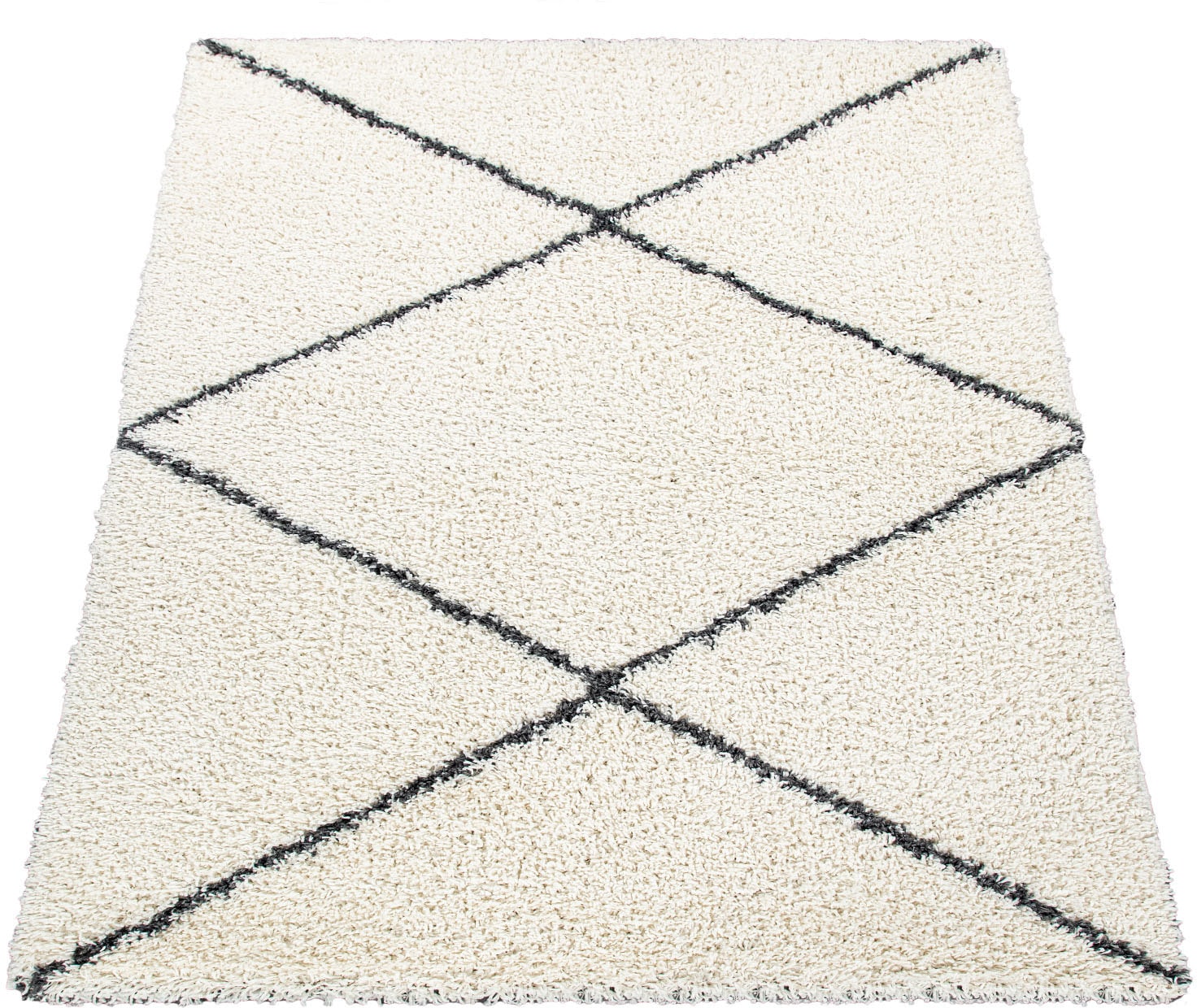 Paco Home Hochflor-Teppich »Kalmar 442«, rechteckig, 40 mm Höhe, Scandi Design, Rauten Muster, weich & kuschelig Paco Home Hochflor-Teppich »Kalmar 442«, rechteckig, 40 mm Höhe, Scandi Design, Rauten Muster, weich & kuschelig von PACO HOME