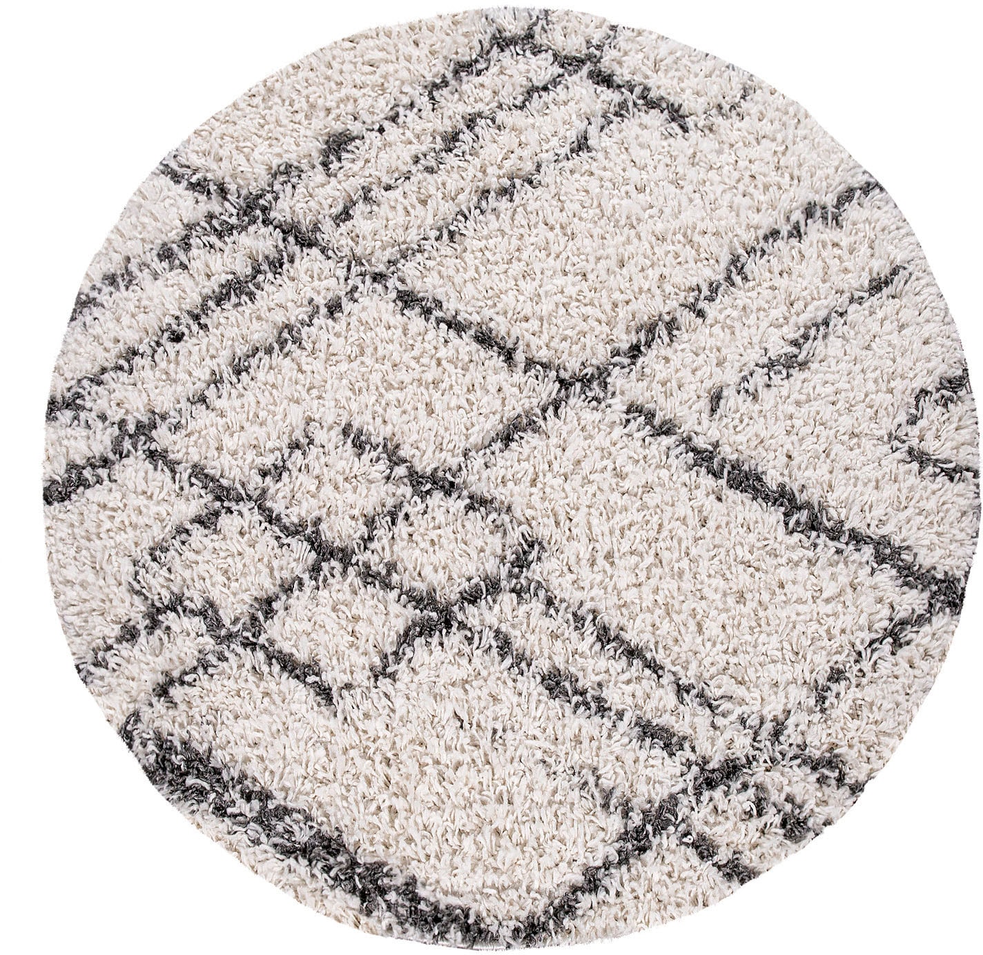 Paco Home Hochflor-Teppich »Kalmar 452«, rund, 44 mm Höhe, Shaggy, Scandi Design, modernes Rauten Muster, weich & kuschelig Paco Home Hochflor-Teppich »Kalmar 452«, rund, 44 mm Höhe, Shaggy, Scandi Design, modernes Rauten Muster, weich & kuschelig von PACO HOME