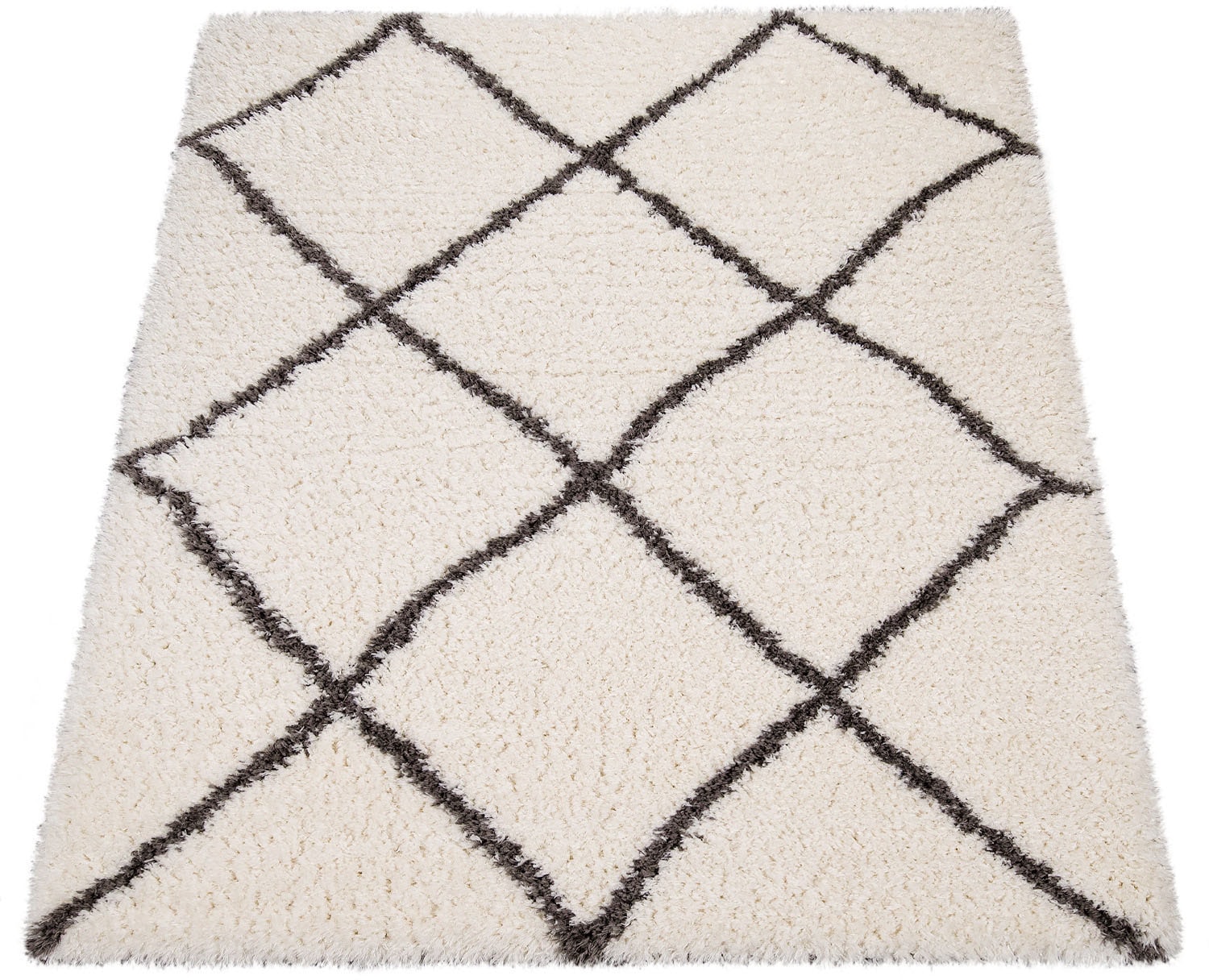 Paco Home Hochflor-Teppich »Maghreb 79«, rechteckig, 44 mm Höhe, Rauten Muster, Scandi Design, weich und flauschig Paco Home Hochflor-Teppich »Maghreb 79«, rechteckig, 44 mm Höhe, Rauten Muster, Scandi Design, weich und flauschig von PACO HOME