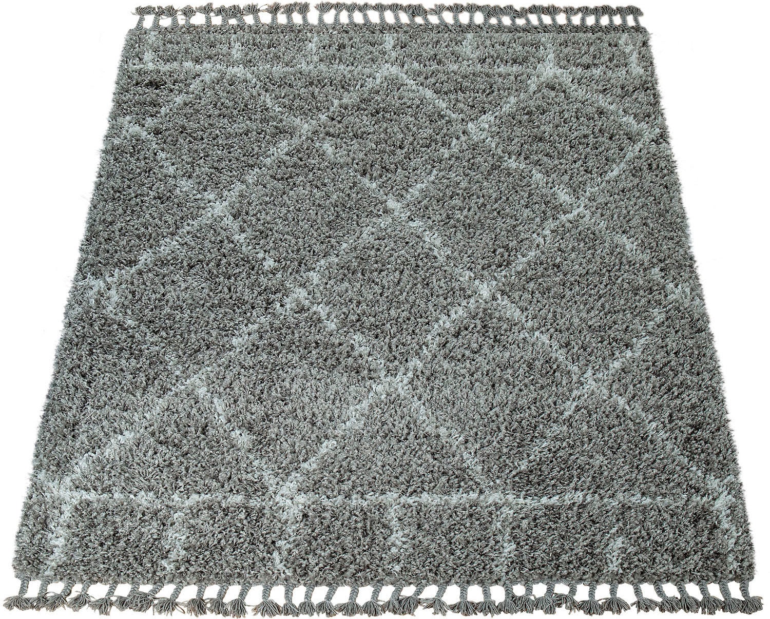 Paco Home Hochflor-Teppich »Nador 755«, rechteckig, 54 mm Höhe, weicher Shaggy mit Rauten Design und Fransen Paco Home Hochflor-Teppich »Nador 755«, rechteckig, 54 mm Höhe, weicher Shaggy mit Rauten Design und Fransen von PACO HOME