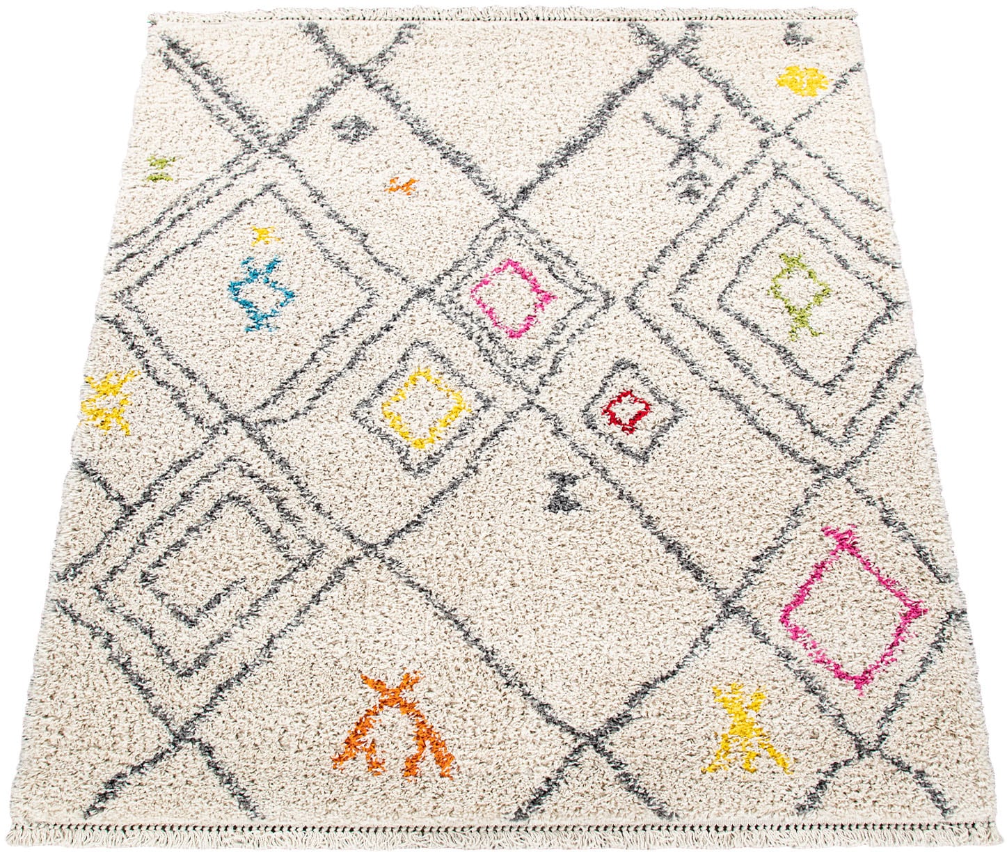 Paco Home Hochflor-Teppich »Wooly 284«, rechteckig von PACO HOME