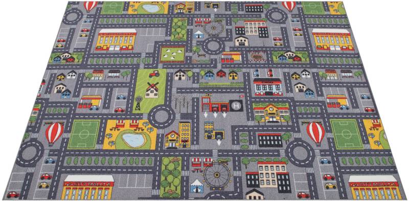 Paco Home Kinderteppich »Bino 577«, rechteckig, 5 mm Höhe, Strassen-Spiel-Teppich, Kinderzimmer von PACO HOME