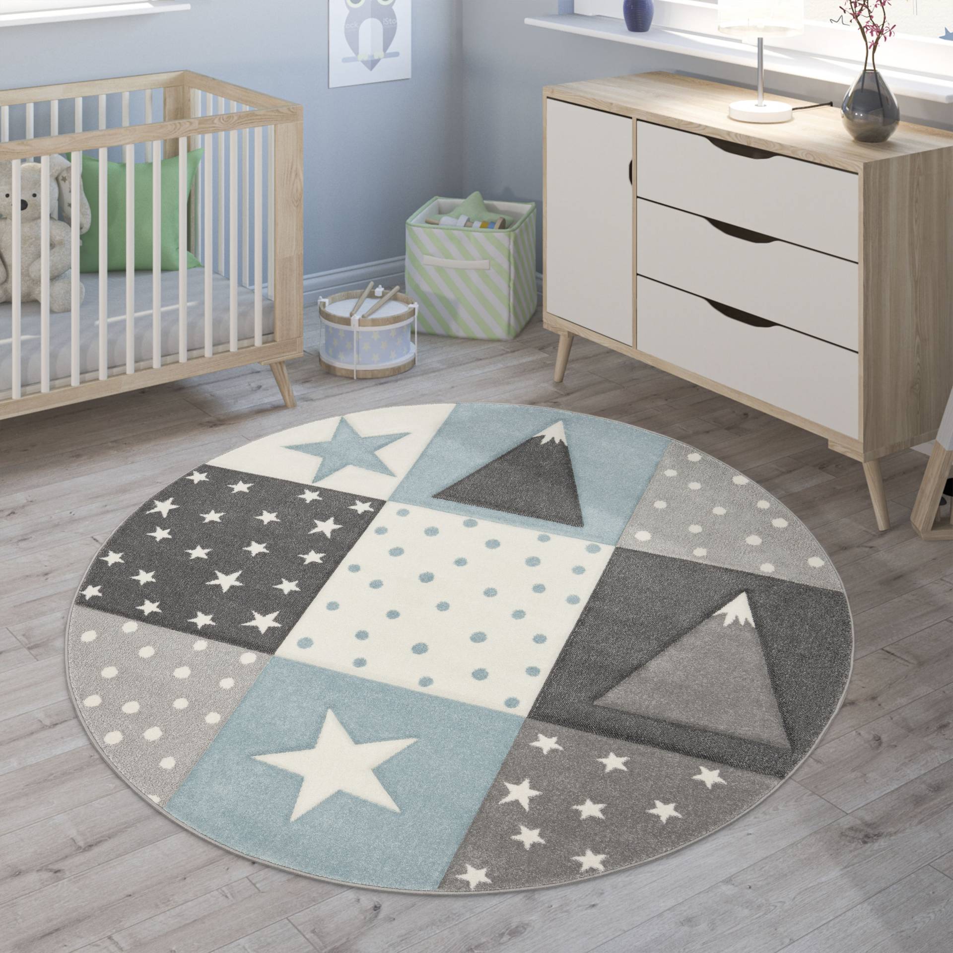 Paco Home Kinderteppich »Cosmo 340«, rund von PACO HOME