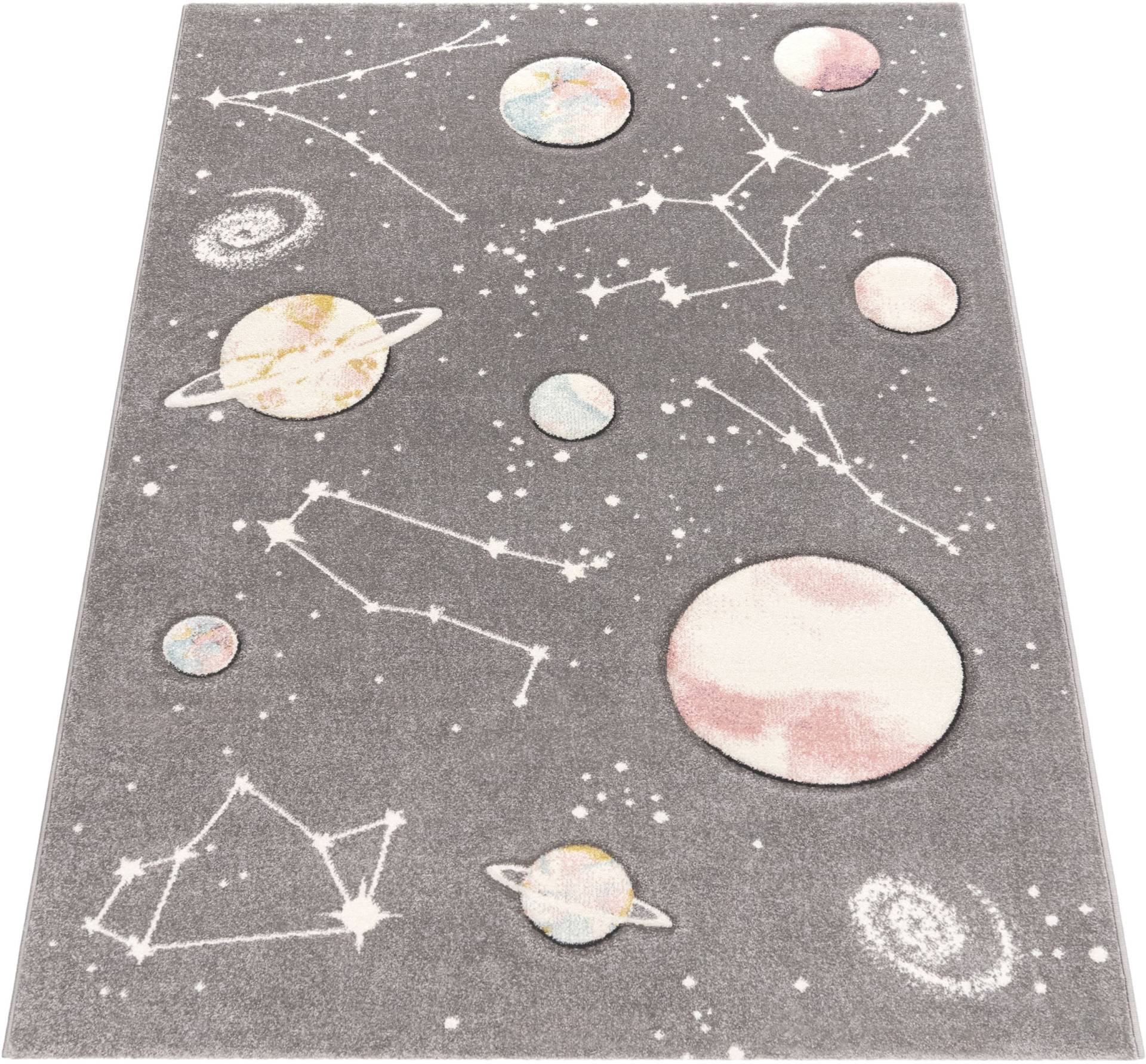 Paco Home Kinderteppich »Cosmo 347«, rechteckig, 12 mm Höhe, 3D-Design, Motiv Weltraum, Kinderzimmer Paco Home Kinderteppich »Cosmo 347«, rechteckig, 12 mm Höhe, 3D-Design, Motiv Weltraum, Kinderzimmer von PACO HOME