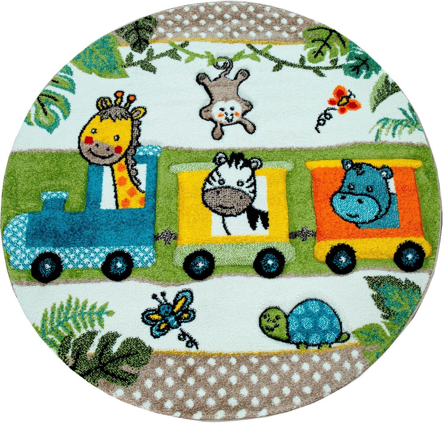 Paco Home Kinderteppich »Diamond 635«, rund von PACO HOME