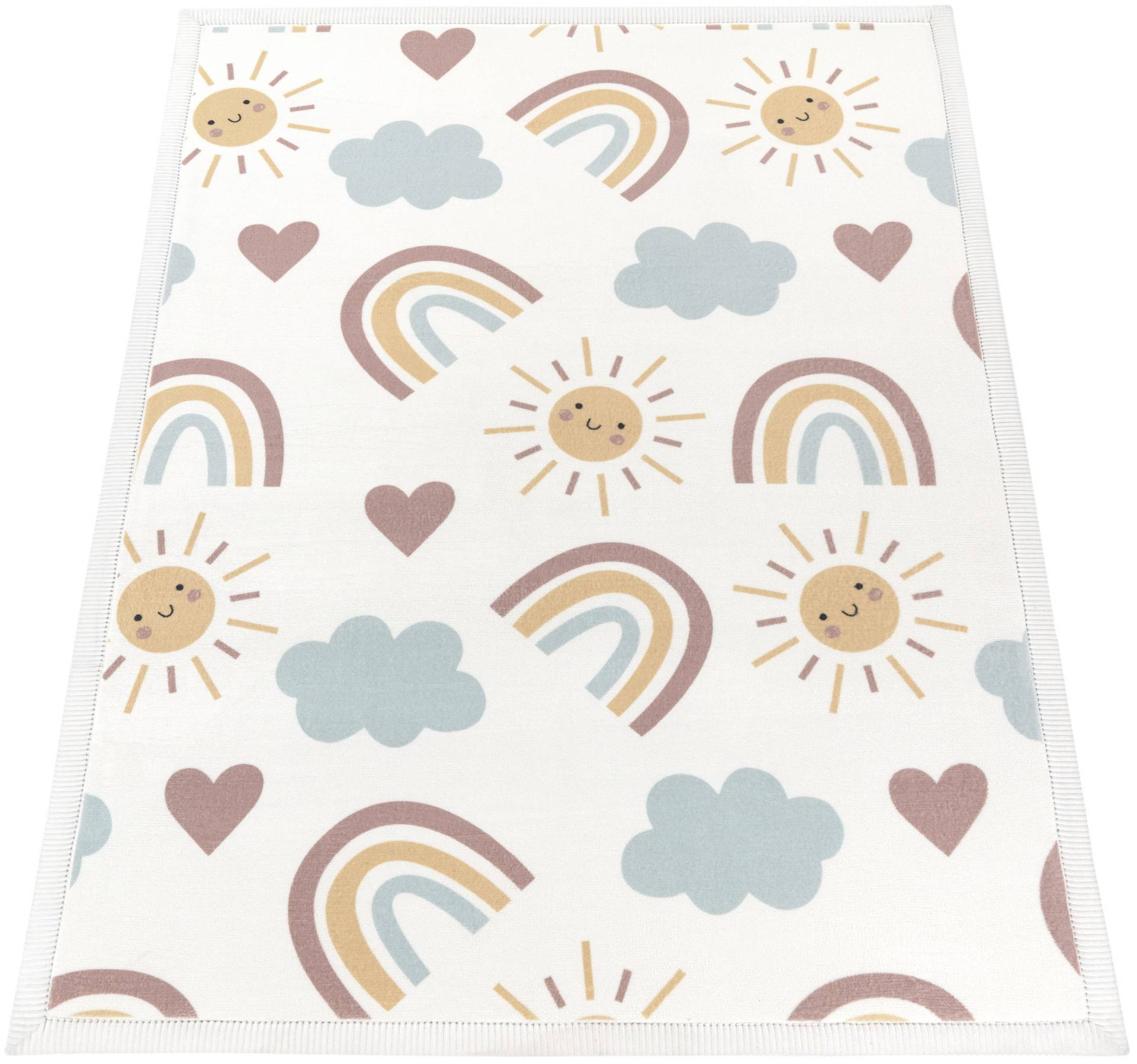Paco Home Kinderteppich »Emilia 352«, rechteckig, 24 mm Höhe, Kurzflor, Sonne, Wolken, Regenbogen, sehr weicher Flor Paco Home Kinderteppich »Emilia 352«, rechteckig, 24 mm Höhe, Kurzflor, Sonne, Wolken, Regenbogen, sehr weicher Flor von PACO HOME