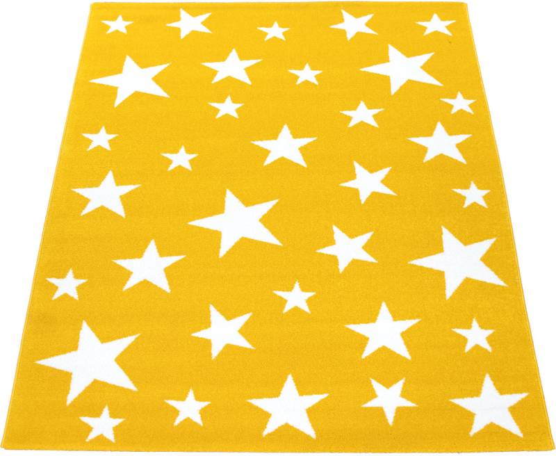 Paco Home Kinderteppich »Vega 715«, rechteckig, 16 mm Höhe, Kurzflor, Motiv Sterne, Kinderzimmer von PACO HOME