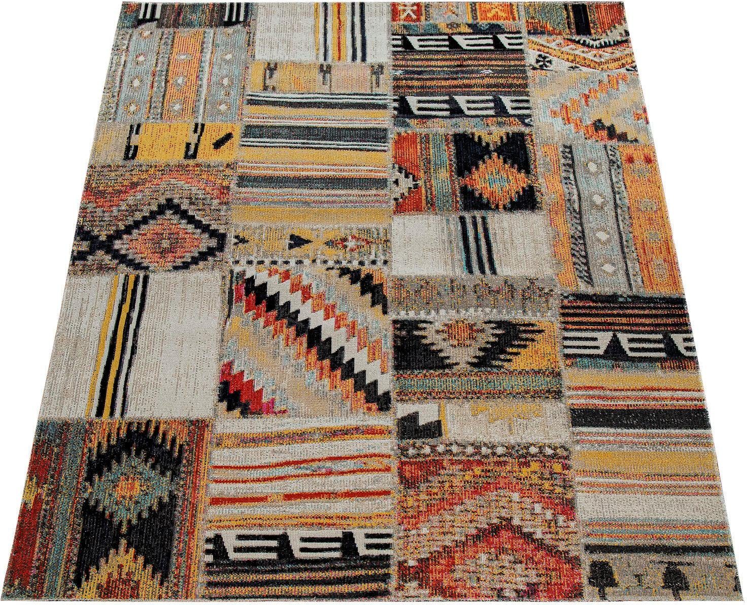 Paco Home Teppich »Artigo 406«, rechteckig, 4 mm Höhe, Kurzflor, Patchwork Muster, Vintage Design, In- und Outdoor geeignet Paco Home Teppich »Artigo 406«, rechteckig, 4 mm Höhe, Kurzflor, Patchwork Muster, Vintage Design, In- und Outdoor geeignet von PACO HOME