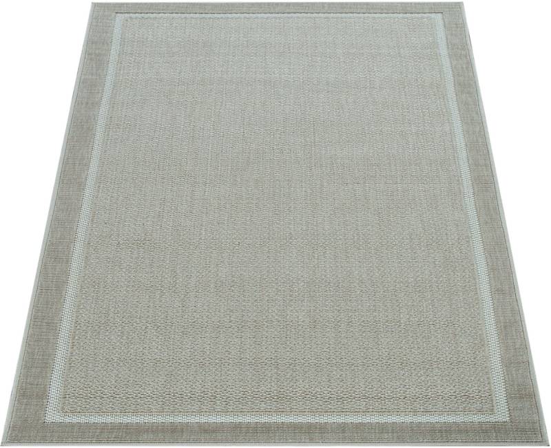 Paco Home Teppich »Brugge 225«, rechteckig, 4 mm Höhe, Flachgewebe, mit Bordüre, In- und Outdoor geeignet, Wohnzimmer von PACO HOME