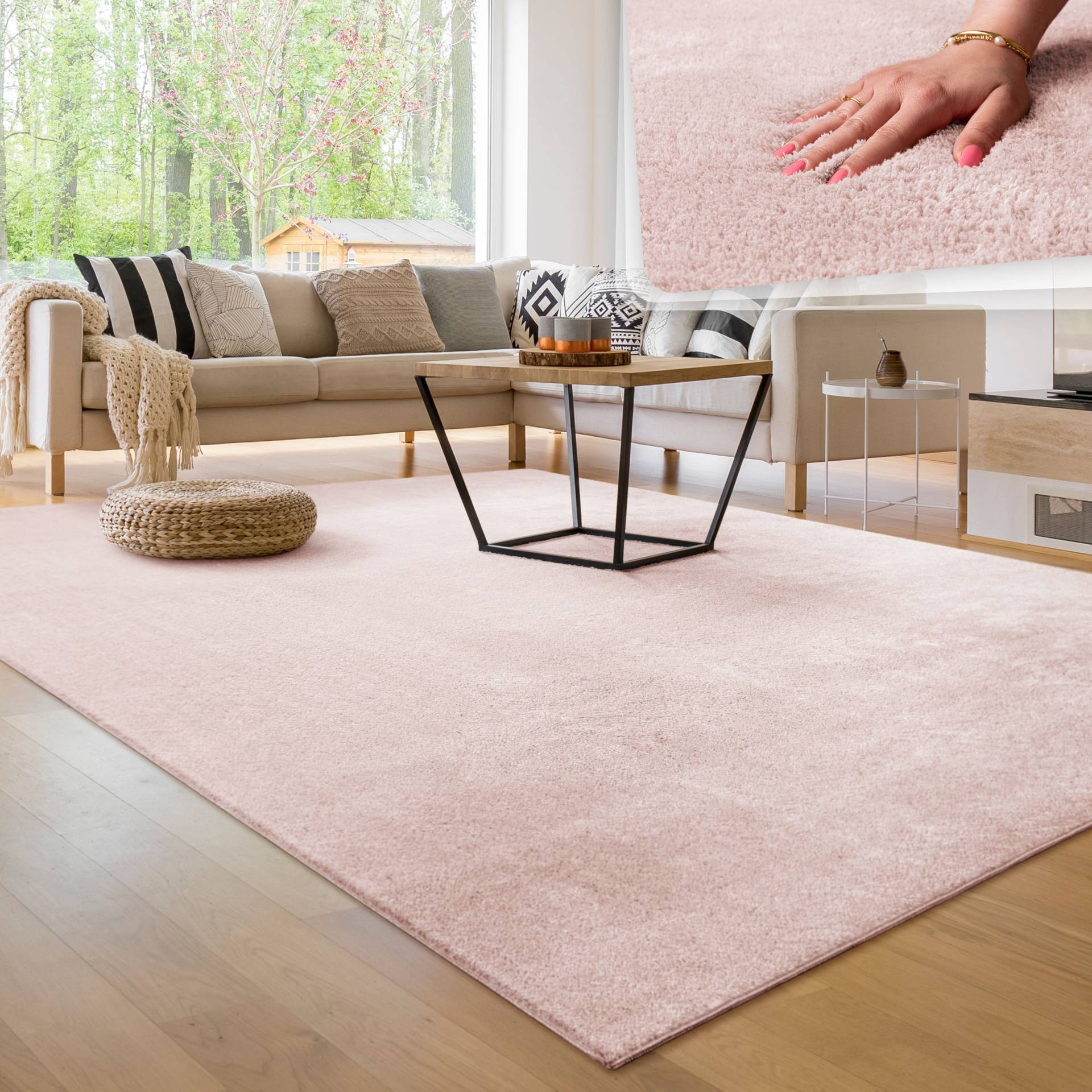 Paco Home Teppich »Cadiz 630«, rechteckig, 14 mm Höhe, Uni-Farben, besonders weich, waschbar, auch als Läufer erhältlich Paco Home Teppich »Cadiz 630«, rechteckig, 14 mm Höhe, Uni-Farben, besonders weich, waschbar, auch als Läufer erhältlich von PACO HOME